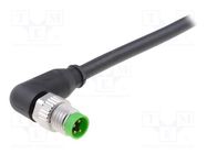 Connection lead; M8; PIN: 4; angled; 5m; plug; 30VAC; 4A; 7000; PVC MURR ELEKTRONIK