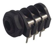 SOCKET, 1/4" JACK, SWITCHED, 3POLE