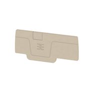 End plate (terminals), 64.15 mm x 2.1 mm, dark beige Weidmuller