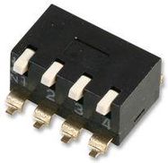 SWITCH, DIL, PIANO, SMD, 4WAY