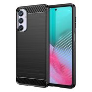 Flexible carbon pattern case for Samsung Galaxy M54 Carbon Case - black, Hurtel