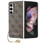 Guess GUHCZFD5GF4GBR F946 Z Fold5 brown/brown hardcase 4G Charms Collection, Guess