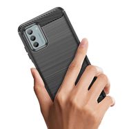 Carbon Case silicone case for Nokia G22/Nokia G42 - black, Hurtel