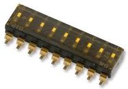 DIP SW, SPST, 0.025A/24VDC, 9 POS, SMD