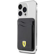 Ferrari Wallet Card Slot FEWCMRSIK case - black MagSafe Leather 2023 Collection, Ferrari