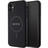 Guess GUHMN61PSAHMCK case for iPhone 11 / Xr - black Saffiano MagSafe, Guess