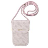 Guess handbag GUOWBP4SNSP - pink 4G Metal Script Logo, Guess