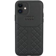 Audi Genuine Leather iPhone 12/12 Pro 6.1&quot; black/black hardcase AU-TPUPCIP12P-Q8/D1-BK, Audi