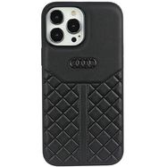 Audi Genuine Leather iPhone 13 Pro / 13 6.1&quot; black/black hardcase AU-TPUPCIP13P-Q8/D1-BK, Audi