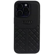 Audi Genuine Leather iPhone 14 Pro 6.1&quot; black/black hardcase AU-TPUPPCIP14P-Q8/D1-BK, Audi