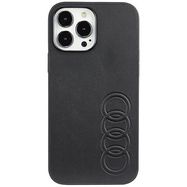 Audi Synthetic Leather iPhone 13 Pro Max 6.7&quot; black/black hardcase AU-TPUPPCIP13PM-TT/D1-BK, Audi