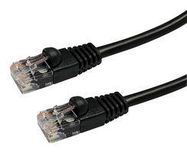 PATCH LEAD, CAT5E, BLACK, 2M