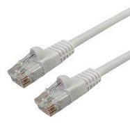 PATCH LEAD, CAT5E, WHITE, 8M