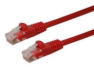 PATCH LEAD, CAT5E, RED, 0.3M