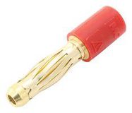 ADAPTOR, TEST, 4MM PLG-2MM SKT, RED