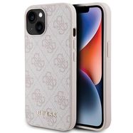 Guess 4G Metal Gold Logo iPhone 15 Plus Case - Pink, Guess