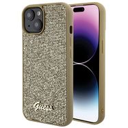 Guess Disco Metal Script case for iPhone 15 - gold, Guess