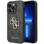 Guess 4G Big Metal Logo case for iPhone 15 Pro Max - gray, Guess