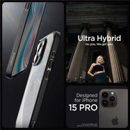 Spigen Crystal Hybrid iPhone 15 Pro Case - Black, Spigen