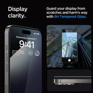 Spigen Glas.tR EZ Fit FC Tempered Glass for iPhone 15 Pro - Black, Spigen