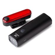 Wozinsky WSBLB1 front and rear USB-C bicycle light set - black, Wozinsky