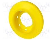 LED luminous ring; 22mm; RMQ-Titan; 24VAC; yellow; 24VDC 