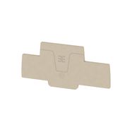 End plate (terminals), 88.25 mm x 2.1 mm, dark beige Weidmuller