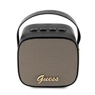 Guess Bluetooth speaker GUWSB2P4SMK Speaker mini black/black 4G Leather Script Logo with Strap, Guess