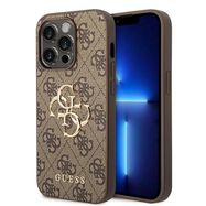 Guess GUHCP15X4GMGBR iPhone 15 Pro Max 6.7&quot; brown/brown hardcase 4G Big Metal Logo, Guess