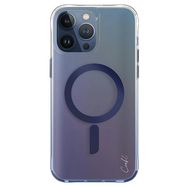 Uniq Coehl Dazze Magnetic Charging case for iPhone 15 Pro Max - blue, UNIQ