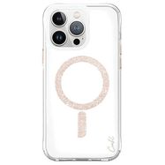 Uniq Coehl Glace Magnetic Charging case for iPhone 15 Pro - pink and gold, UNIQ