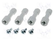 Set of screws; PICCOLO; for ABS-F enclosure 