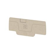 End plate (terminals), 59.61 mm x 2.1 mm, dark beige Weidmuller