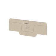 End plate (terminals), 65.7 mm x 2.1 mm, dark beige Weidmuller