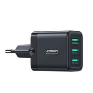 Joyroom JR-TCN02 3xUSB-A 17W 3.4A mains charger - black, Joyroom