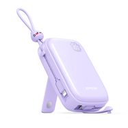 Powerbank Joyroom JR-L008 Plus Cutie Series 22.5W 20000mAh with stand + USB-A - USB-C cable - purple, Joyroom