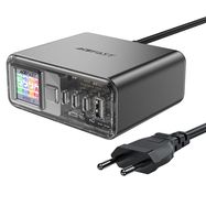 Acefast Z4 PD 218W GaN 3 x USB-C + USB-A Multifunction Adapter with 4 Ports - Gray, Acefast