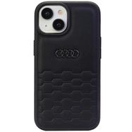 Audi GT Synthetic Leather case for iPhone 15 Plus - black, Audi