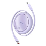 Baseus Free2Draw Mini USB-C - USB-C retractable cable 100W 1m - purple, Baseus