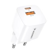 Wozinsky CMWCW 20W USB-C / USB-A wall charger - white, Wozinsky