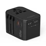 Choetech PD6045 USB-C USB-A 45W GaN Travel Charger with US EU UK AU Plugs - Black, Choetech