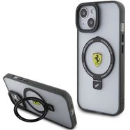Ferrari FEHMP15SUSCAK iPhone 15 6.1&quot; black/black hardcase Ring Stand 2023 Collection MagSafe, Ferrari