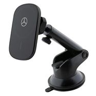 Mercedes MEWCCGSLK 15W induction holder for air vent/glass black/black Silver Stars MagSafe, Mercedes