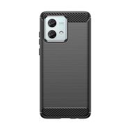 Carbon Case for Motorola Moto G84 - black, Hurtel