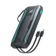 Joyroom JR-L017 22.5W 10000mAh Powerbank with built-in USB-C / Lightning cables - black, Joyroom