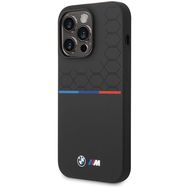 BMW Silicone Pattern iPhone 15 Pro Max Case - Black, BMW