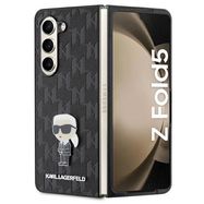 Karl Lagerfeld Saffiano Monogram Ikonik Pin case for Samsung Galaxy Z Fold 5 - black, Karl Lagerfeld