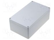 Enclosure: multipurpose; X: 120mm; Y: 200mm; Z: 75mm; ABS; grey; IP65 COMBIPLAST