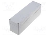 Enclosure: multipurpose; X: 45mm; Y: 160mm; Z: 55mm; ABS; grey; IP65 COMBIPLAST