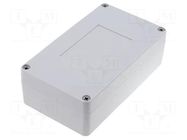 Enclosure: multipurpose; X: 82mm; Y: 140mm; Z: 45mm; ABS; grey; IP65 COMBIPLAST